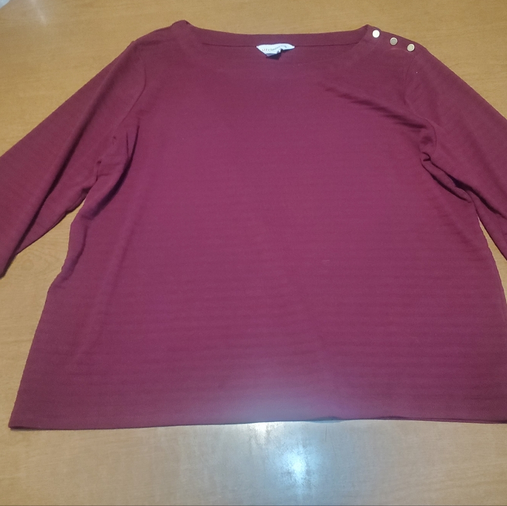 Liz Claiborne Burgundy sweater